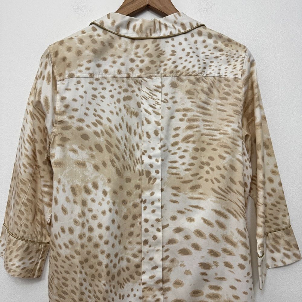 Natori Animal Print Long Night Shirt Pajamas M - Picture 2 of 7